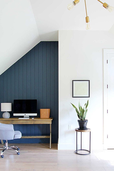 An additional modern room for more office space with fresh coated paint